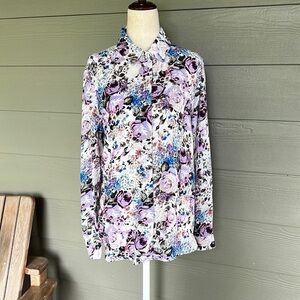 T Tahari Floral Blouse